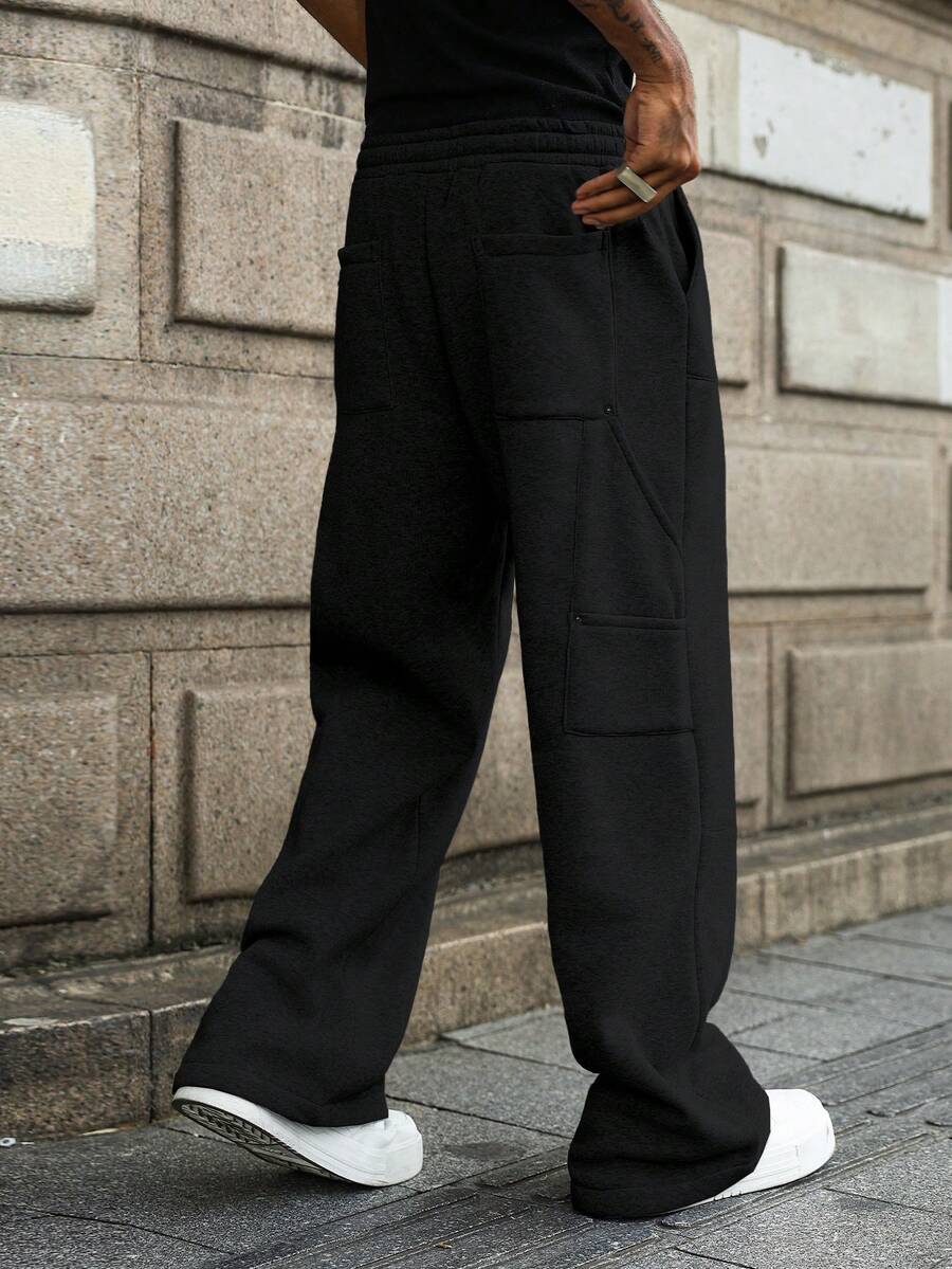 Muške ležerne trenerke širokog kroja, streetwear jogeri
