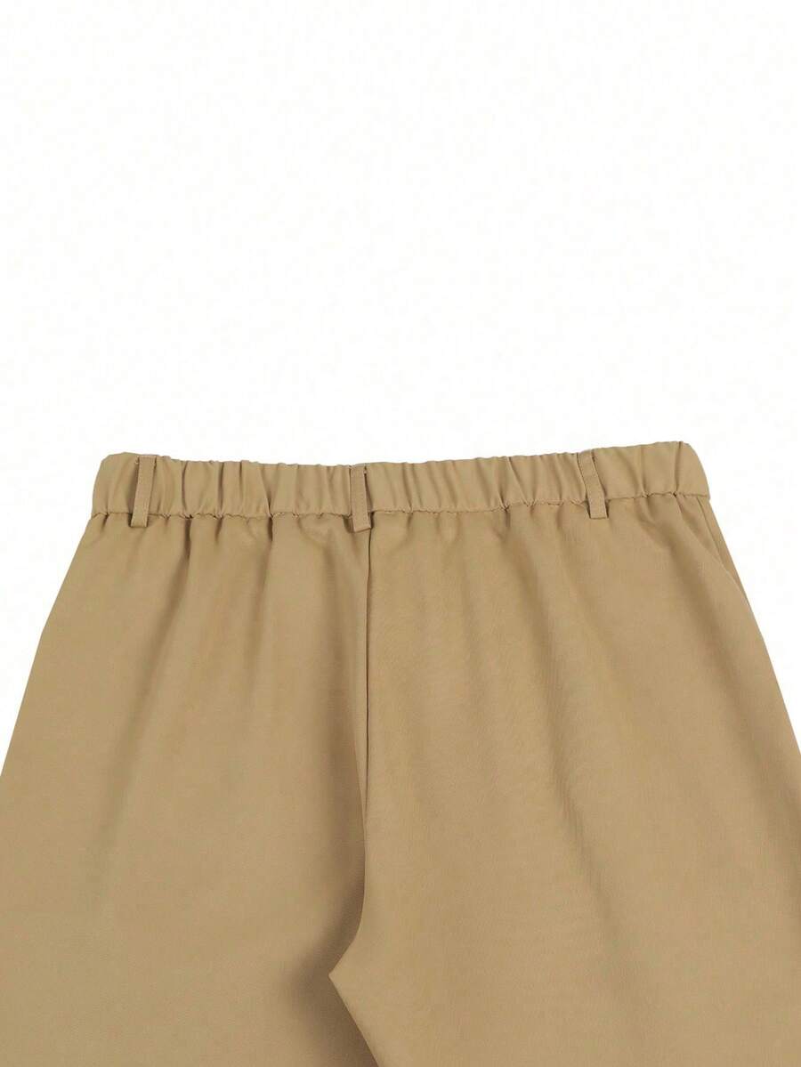 Muške formalne pantalone jednobojne sa kosim džepovima, bez kaiša