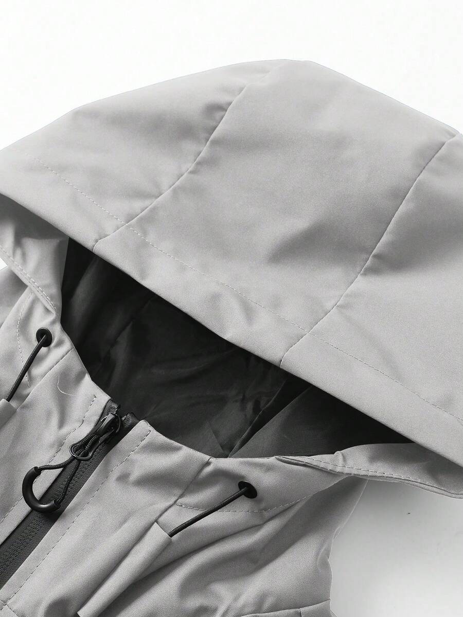 Muška softshell vetrovka sa kapuljačom i pertlama