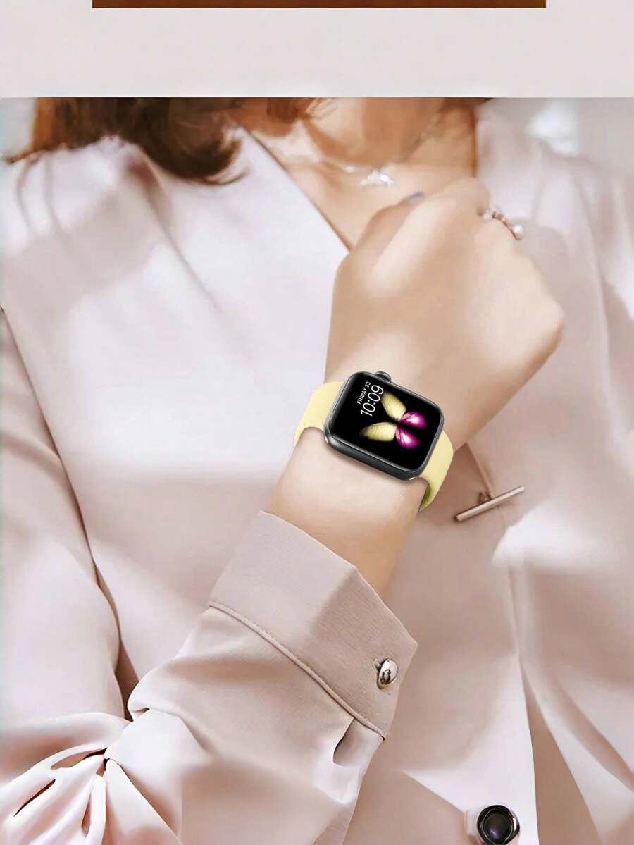 Unisex modni ležerni kaiš za sat od silikona , kompatibilan sa Apple Watch 38mm 40mm 41mm 45mm 46mm 44mm 49mm