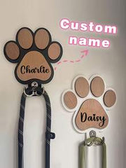 1pc Customized Wooden Bone-Shaped Dog Leash Hook
