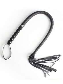95cm Soft PU Leather Handle Professional Horse Whip, Riding Crop, Snake Whip, Training Whip, Handwoven Reusable Horse Whip, Suitable For Training, Practice And Outdoor Games, Easy To Use And Handle Equestrian Accessory, Prop