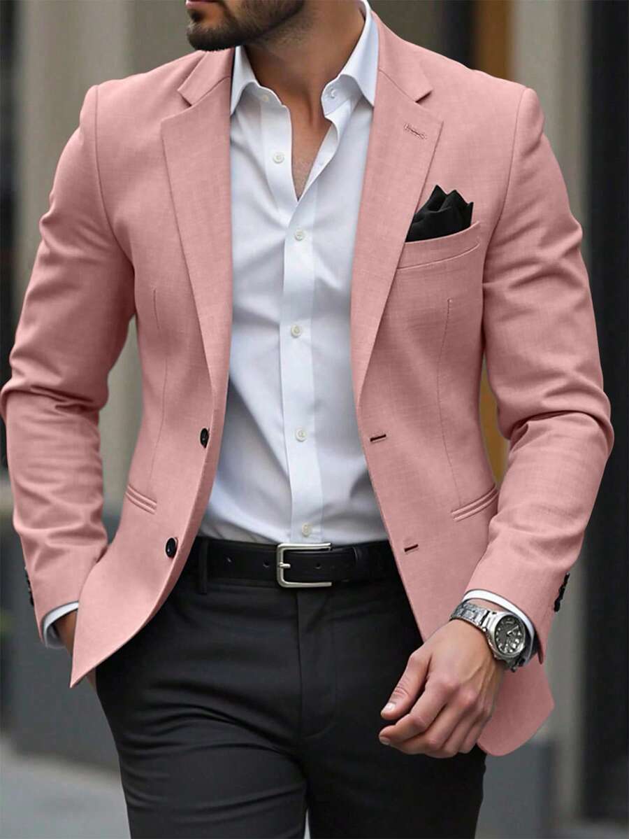 Muški letnji smart casual blejzer, regular fit, dugih rukava