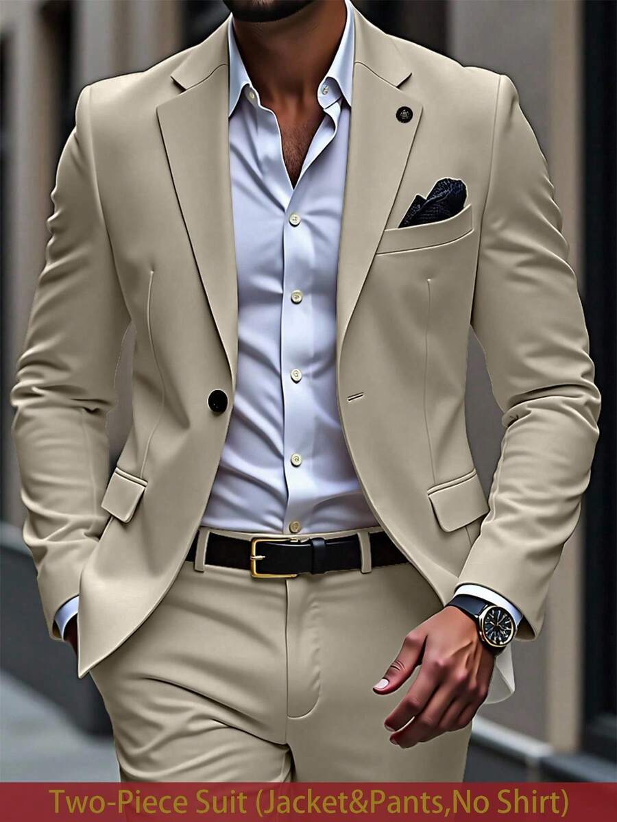 Muški poslovni formalni set sako sa reverom i pantalonama