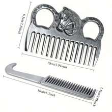 2pcs Aluminum Horse Grooming Brush Set + 200pcs Horse Mane Tail Hair Ties, Horse Grooming Kit, 3 PiecesHorse Care & Grooming Tools