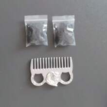 2pcs Aluminum Horse Grooming Brush Set + 200pcs Horse Mane Tail Hair Ties, Horse Grooming Kit, 3 PiecesHorse Care & Grooming Tools