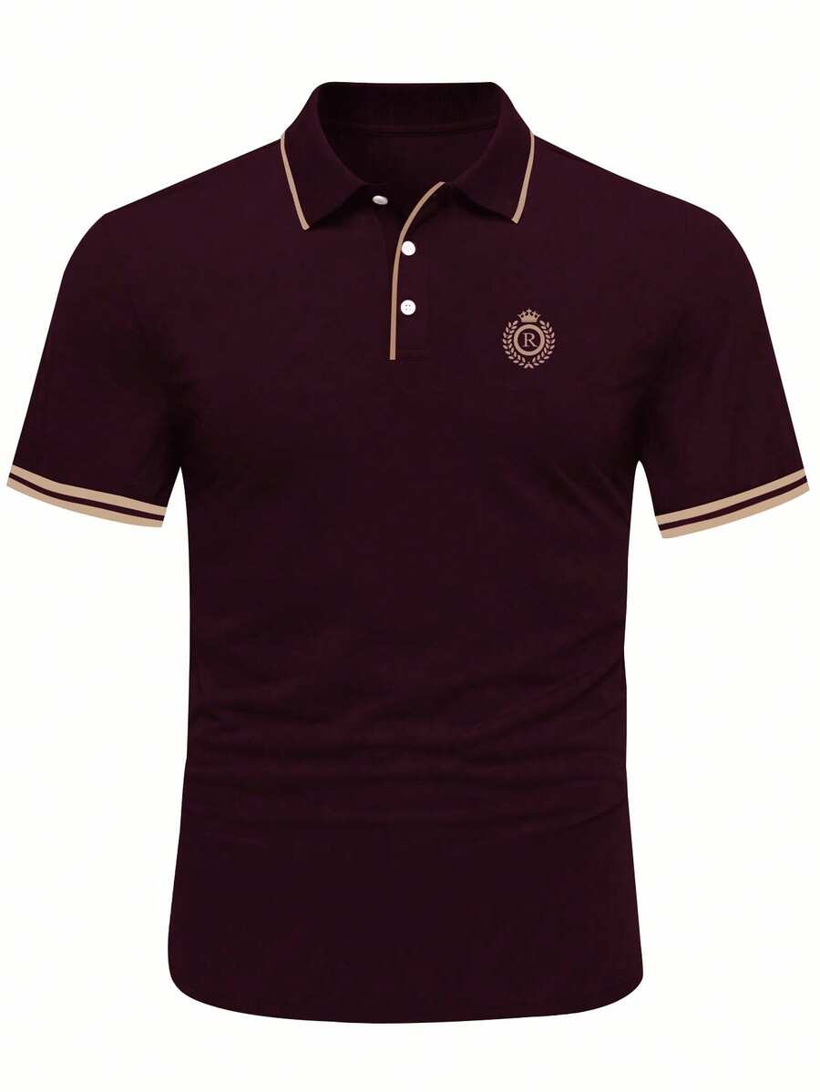 Muška vintage golf polo majica sa kragnom