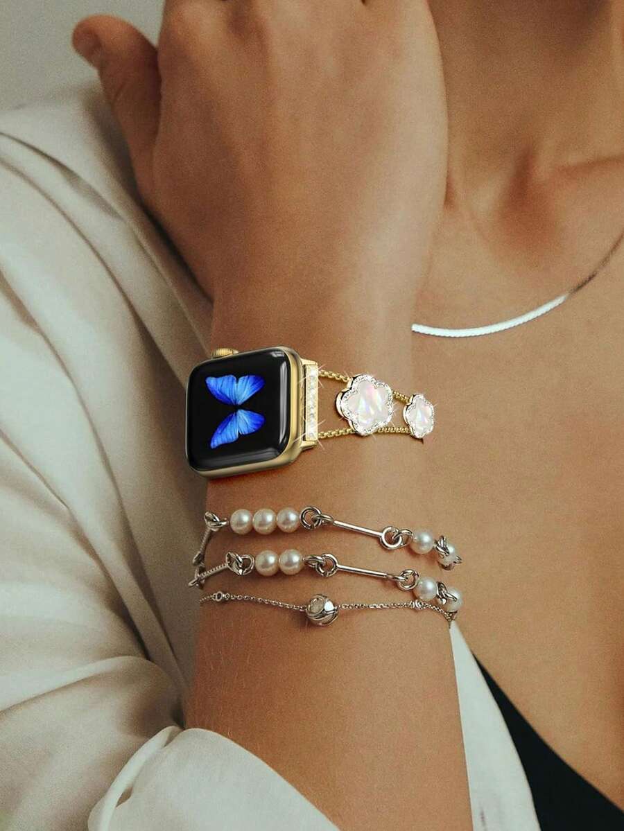 Narukvica kompatibilna sa Apple Watch, ženska crnakompatibilna sa Apple Watch 38/40/41/42/44/45/46/49mm