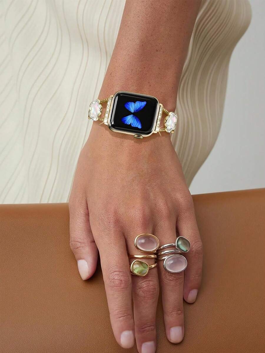 Narukvica kompatibilna sa Apple Watch, ženska crnakompatibilna sa Apple Watch 38/40/41/42/44/45/46/49mm