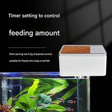 Automatic Fish Tank Feeder, Timed Portion Feeder, Small Fish Dedicated Feeder, Automatic Fish Feeding Device, Suitable For Betta, Goldfish, Aquarium Fish Feeding Machine (Batteries Not Included)