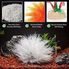 Artificial White Lily - Polyethylene Aquarium Decor