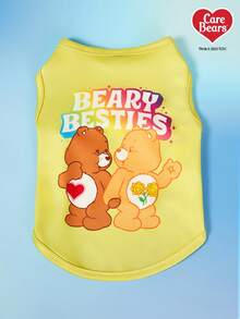 Care Bears X PETSIN PETSIN 1pc Colorful Love Bear Cartoon Print Pet Tank Top