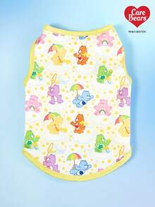 Care Bears X PETSIN PETSIN 1pc Colorful Love Bear Cartoon Print Pet Tank Top