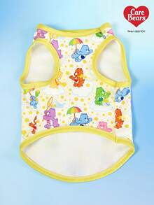 Care Bears X PETSIN PETSIN 1pc Colorful Love Bear Cartoon Print Pet Tank Top