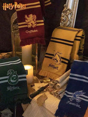 Warner Bros autentični šal iz saradnje Gryffindor & Slytherin, kašmir sa resama, uniseks
