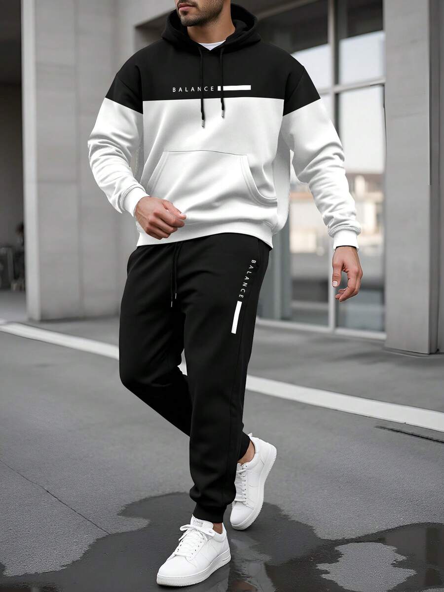 Muški ležerni streetwear komplet sa duksericom  i trenerkom