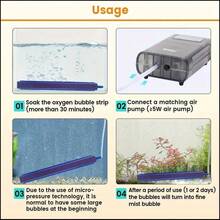 1/2 Pieces High Efficiency Aquarium Oxygen Pump, Bubble Bar Diffuser, Aquarium Accessories, Oxygen Pump Aerator, Aquarium Air Stone Diffuser - Non Electric, Energize Fish And Plant Life!