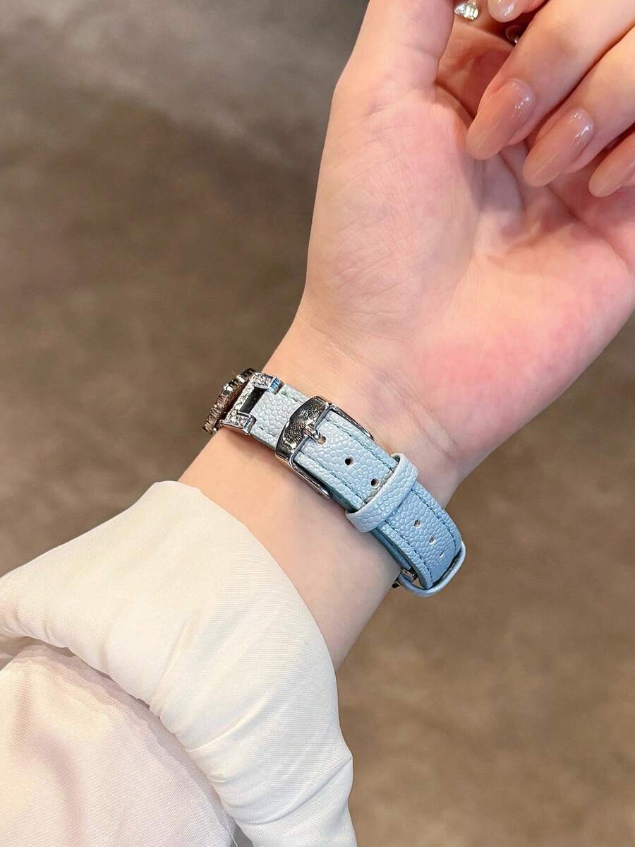 ženski zlatni sjajni kaiš za pametni sat sa  dijamantskim detaljima,  pogodan za Apple Watch 38/40/41/42/44/45/46/49mm