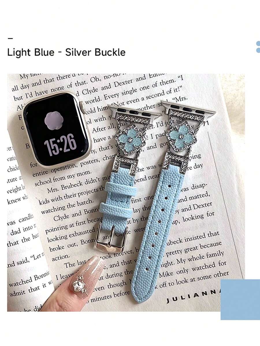 ženski zlatni sjajni kaiš za pametni sat sa  dijamantskim detaljima,  pogodan za Apple Watch 38/40/41/42/44/45/46/49mm