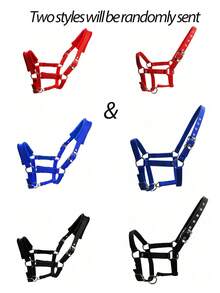 Wear-Resistant Webbing Horse Bridle, Bridle, Equestrian Bridle, Horse Stable Equipment, Horse Walking Leash, Webbing Bridle