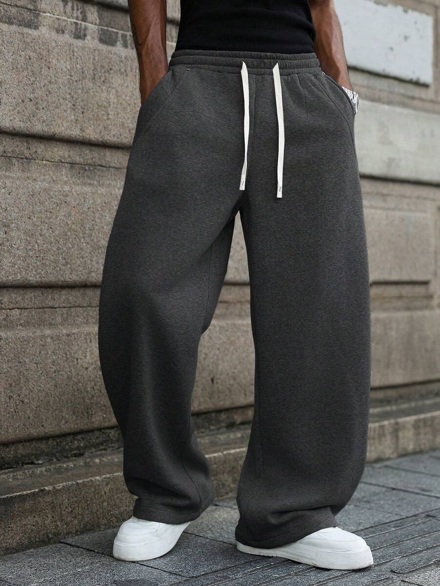 Muške ležerne trenerke širokog kroja, streetwear jogeri