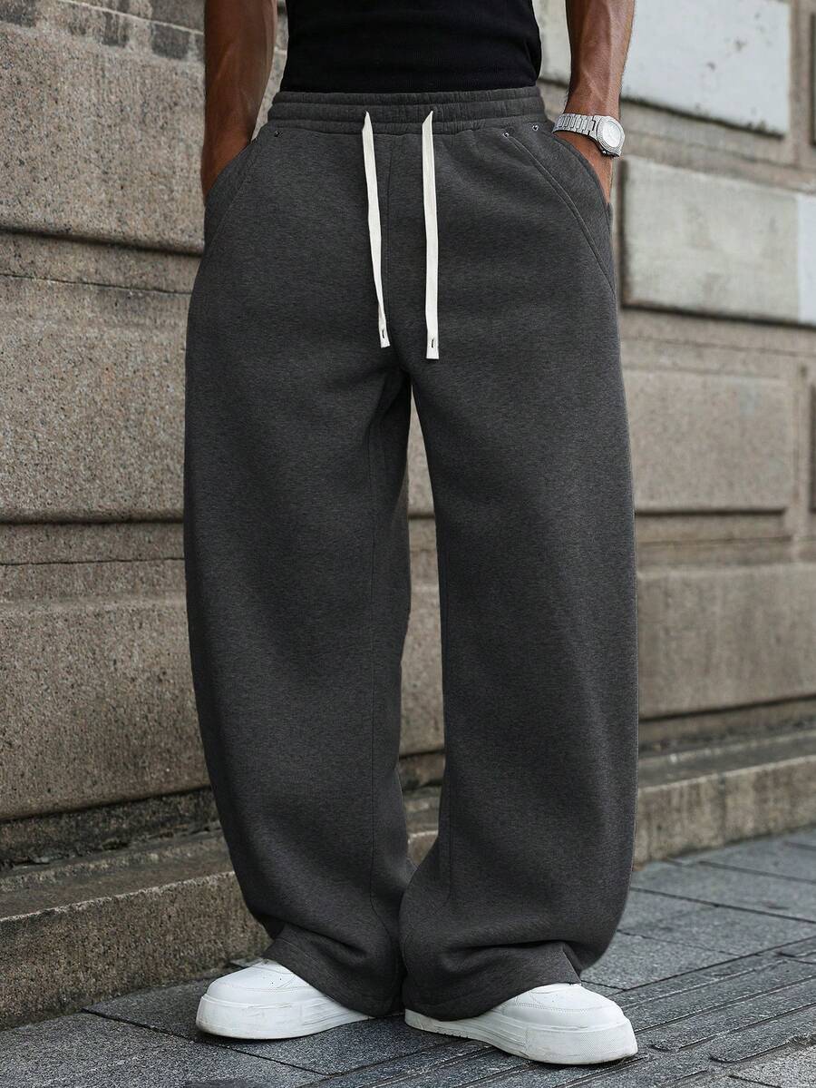 Muške ležerne trenerke širokog kroja, streetwear jogeri
