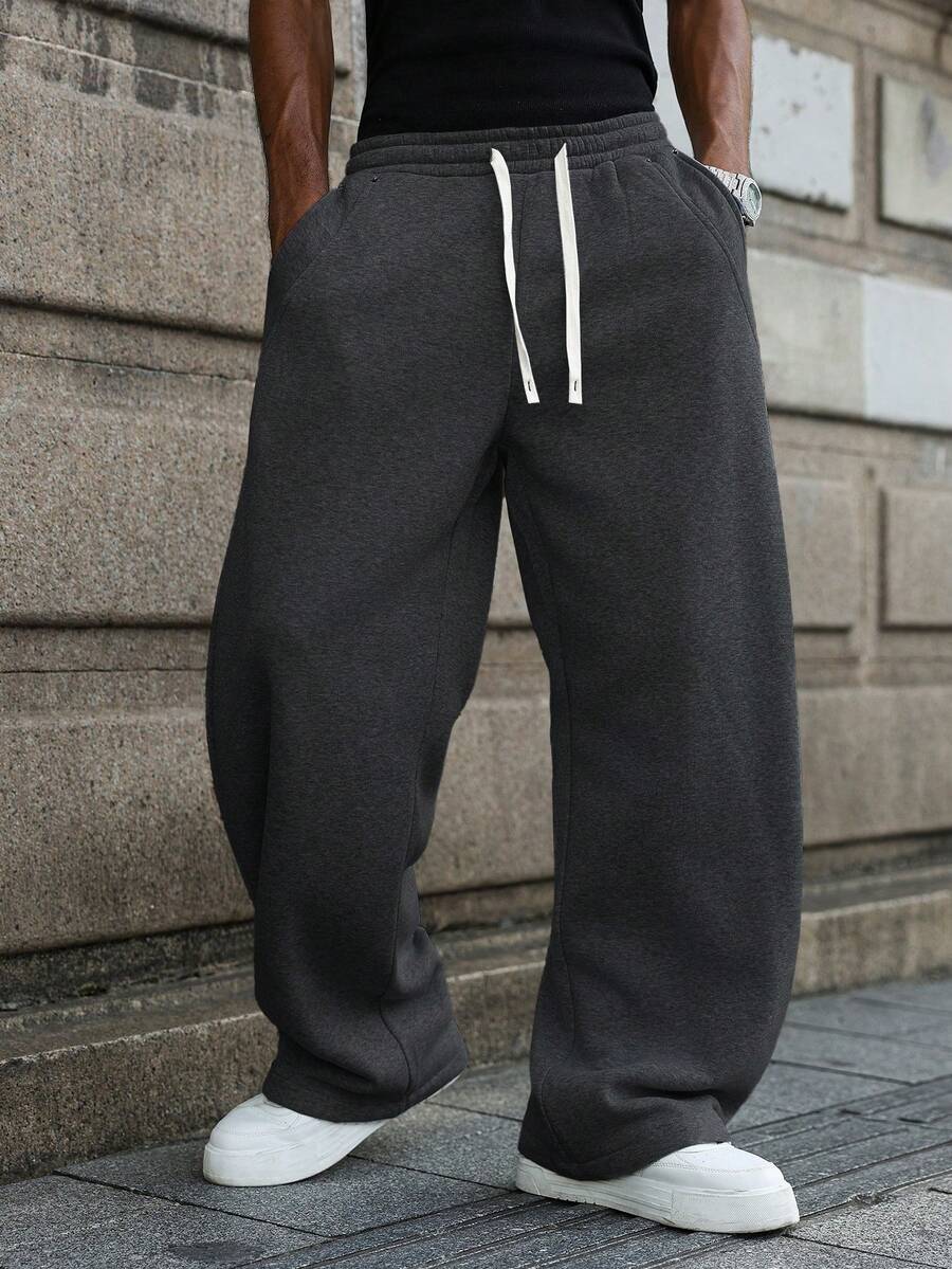 Muške ležerne trenerke širokog kroja, streetwear jogeri