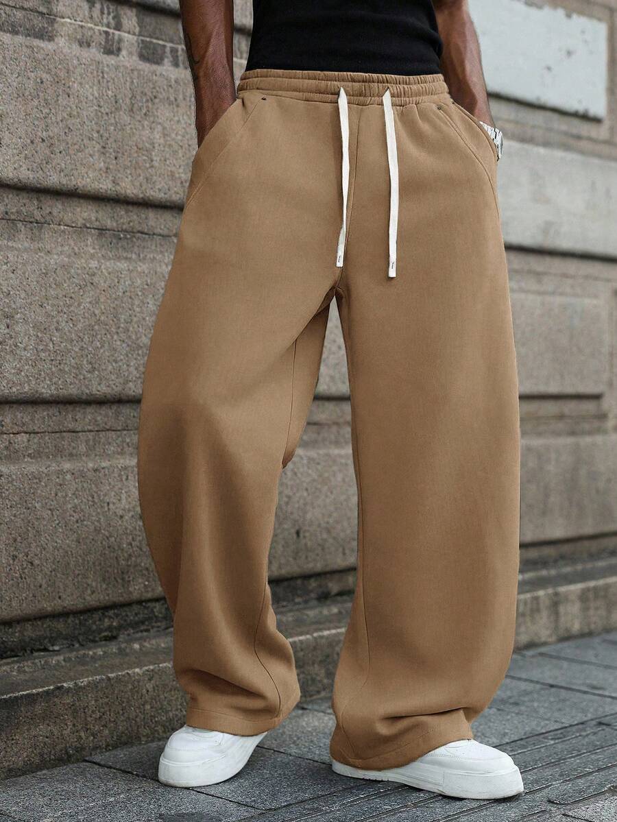 Muške ležerne trenerke širokog kroja, streetwear jogeri