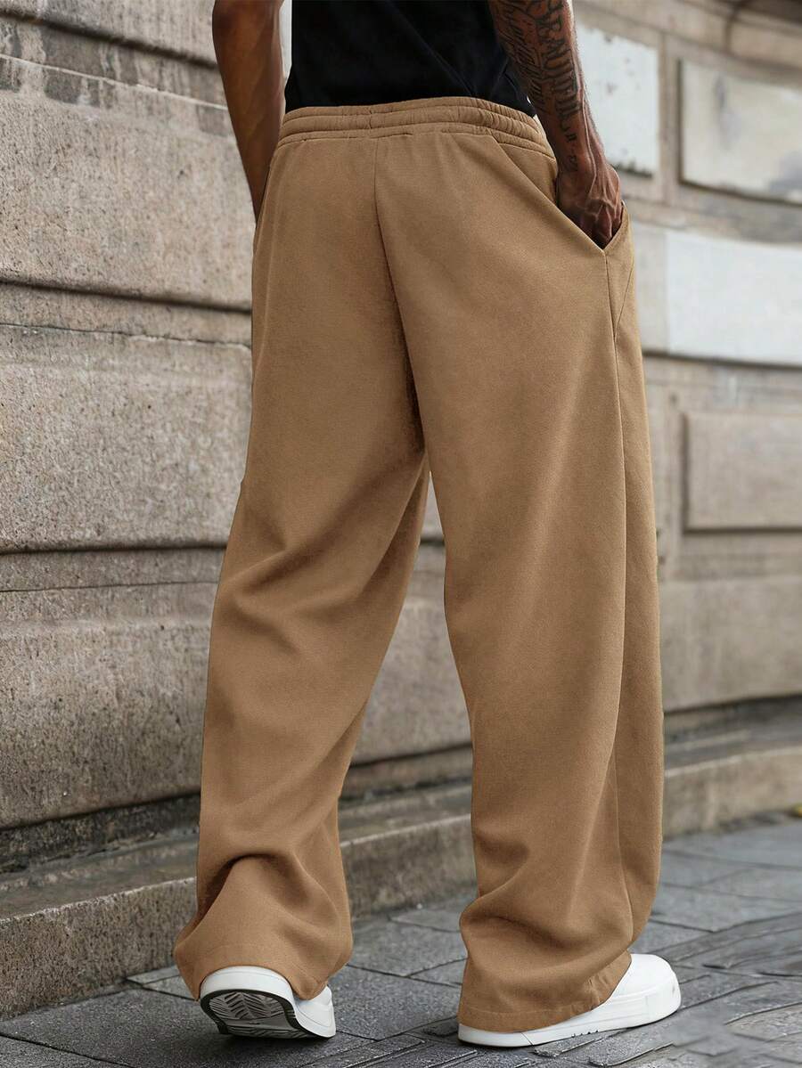 Muške ležerne trenerke širokog kroja, streetwear jogeri
