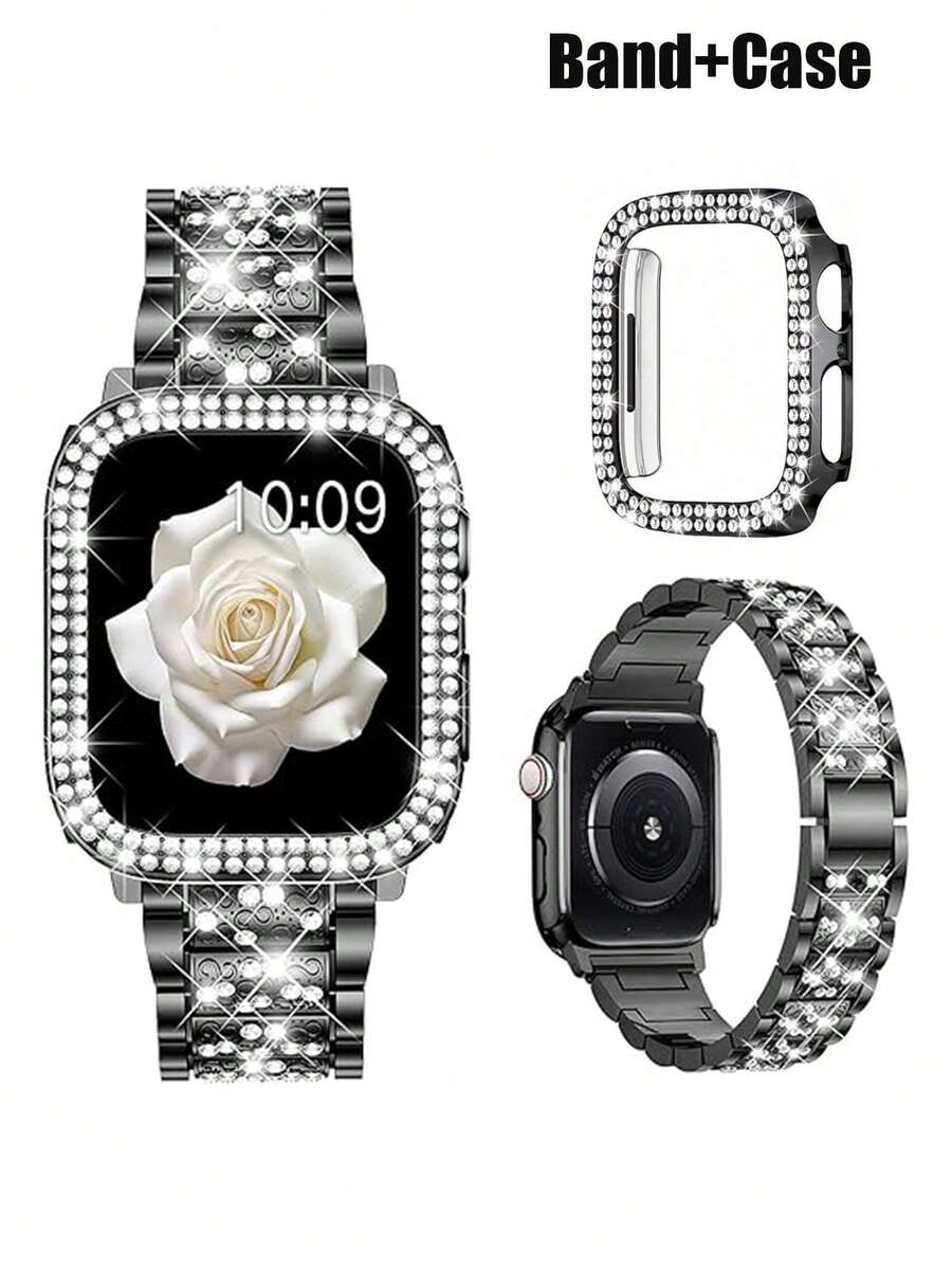 Kompatibilna narukvica i kućište 38/40/41/42/44/45/46/49mm, Kompatibilno sa Apple Watch Series Ultra/11/10/9/8/7/6/5/4/3/SE