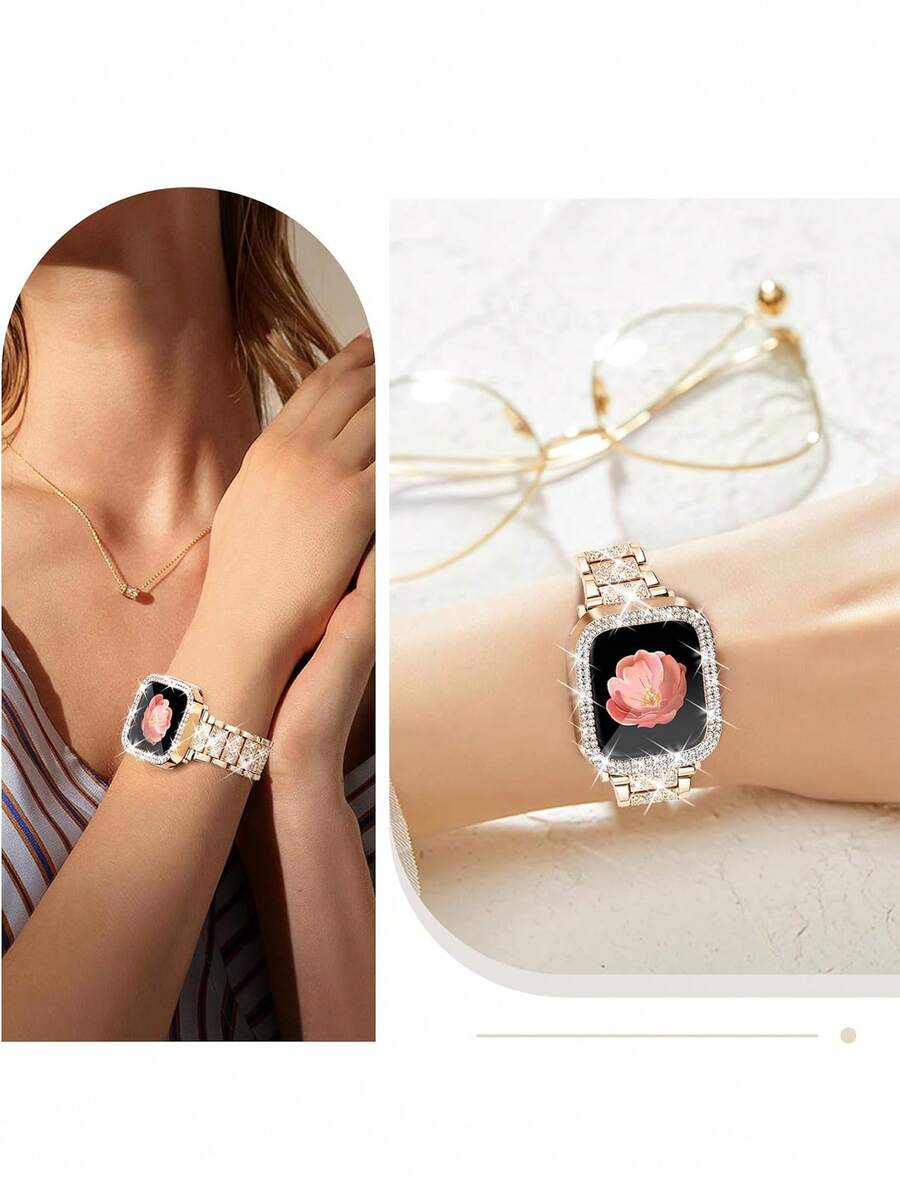 Kompatibilna narukvica i kućište 38/40/41/42/44/45/46/49mm, Kompatibilno sa Apple Watch Series Ultra/11/10/9/8/7/6/5/4/3/SE