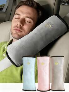 Car Seat Seat Belt Cushion Cover, Sleeping Cushion, Belt Adjuster, Drowning Shoulder Strap For Car Seats