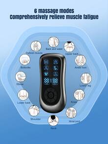 Dual Output TENS Pulse Massager, EMS Pulse Massage Technology, 6 Massage Modes, 19 Intensity Levels