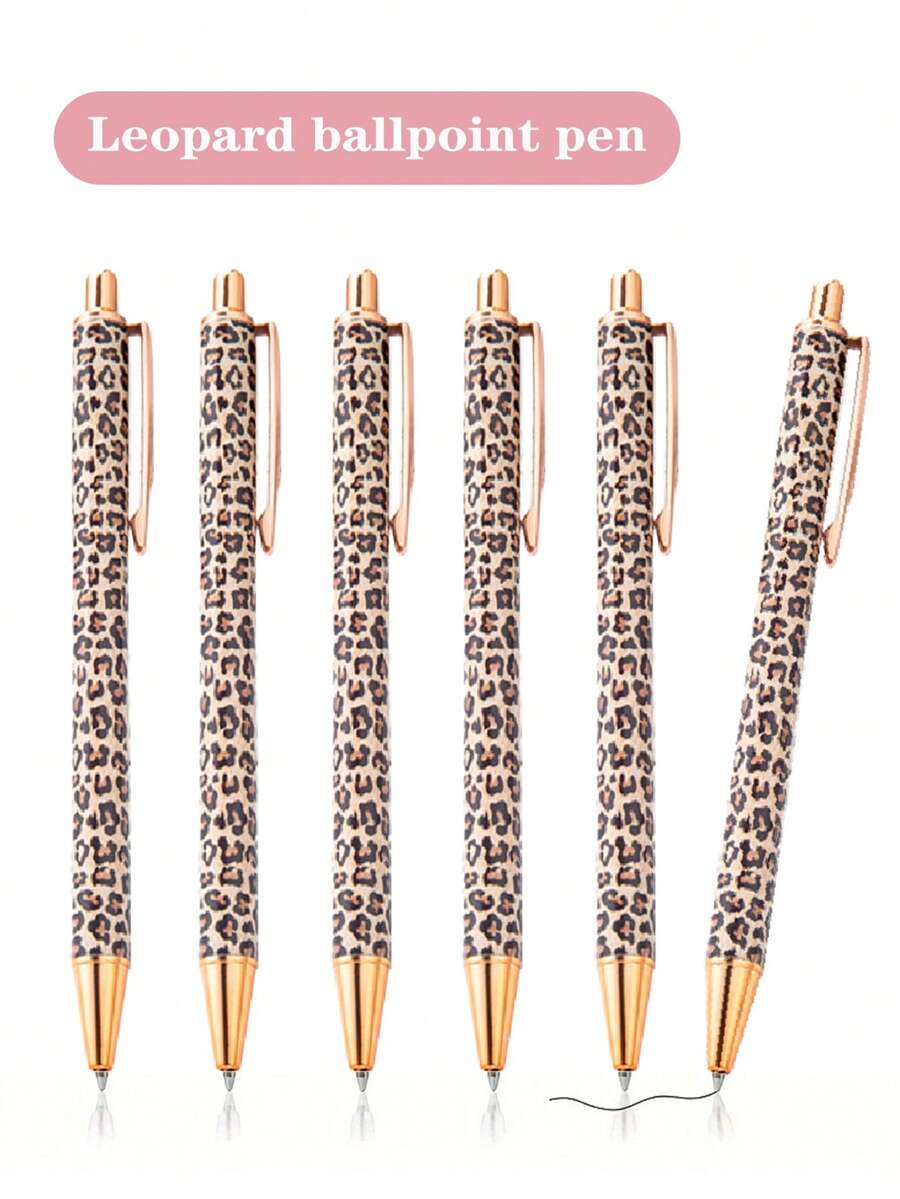Set  hemijskih olovaka sa leopard printom