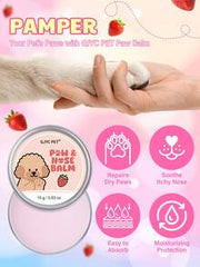 GJYC PET 6 Soothing Formula Dog Paw & Nose Balm - Repair Dry Cracked Paws & Nose | With Shea Butter & Coconut Oil | All Season Protection