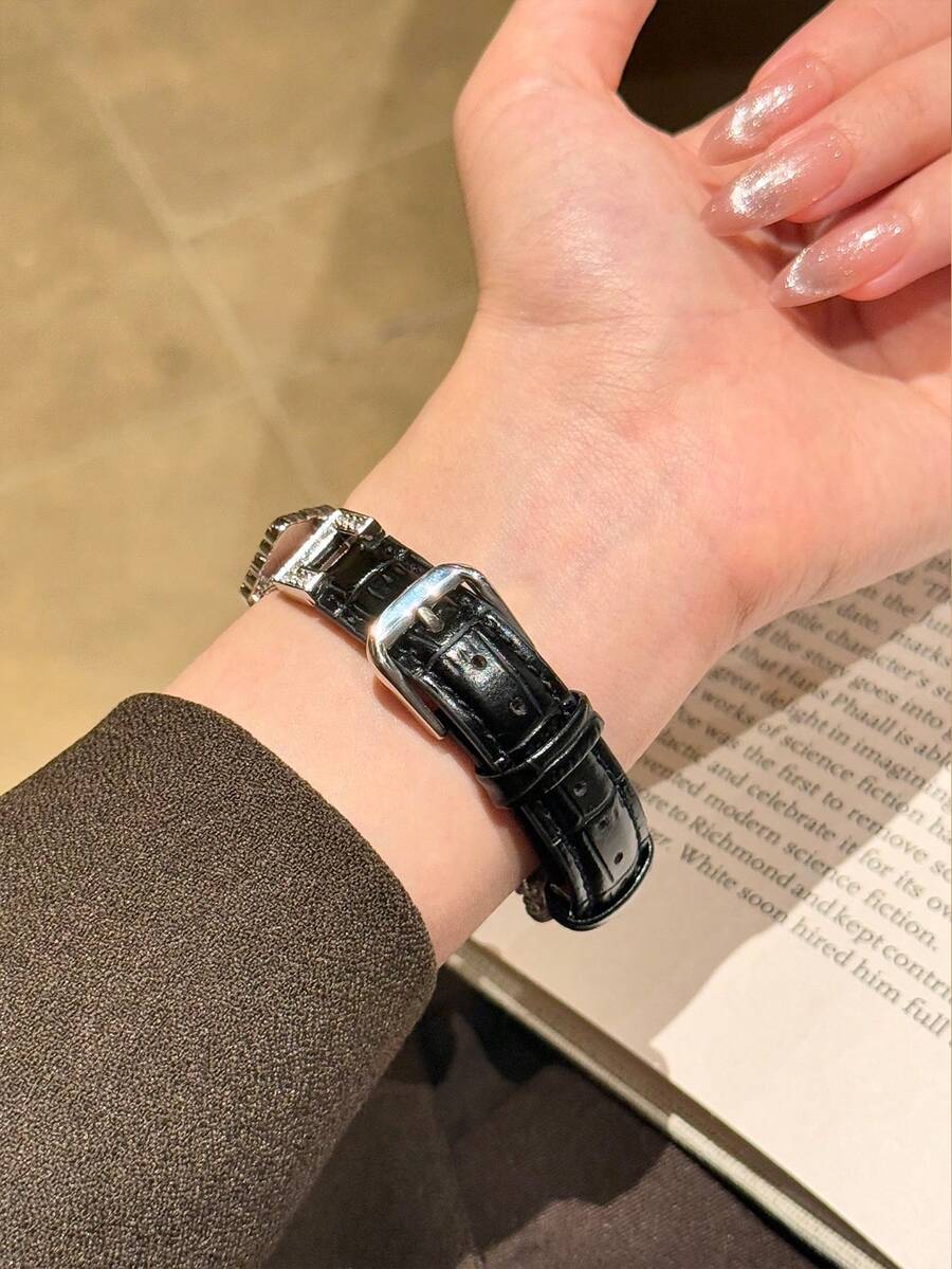 ženski zlatni sjajni kaiš za pametni sat sa  dijamantskim detaljima,  pogodan za Apple Watch 38/40/41/42/44/45/46/49mm