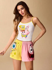 Care Bears Ženski ležerni set za spavanje sa topom na bretele i šorts
