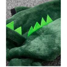 1pc Cute Green Dinosaur Transformation Pet Clothes, Warm Outfit For Small Dogs Like Teddy, Poodle, Christmas Gift For Pets
