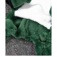 1pc Cute Green Dinosaur Transformation Pet Clothes, Warm Outfit For Small Dogs Like Teddy, Poodle, Christmas Gift For Pets