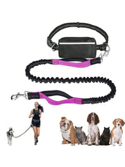 Podesivi povodac za pse i torba za struk - hands-free