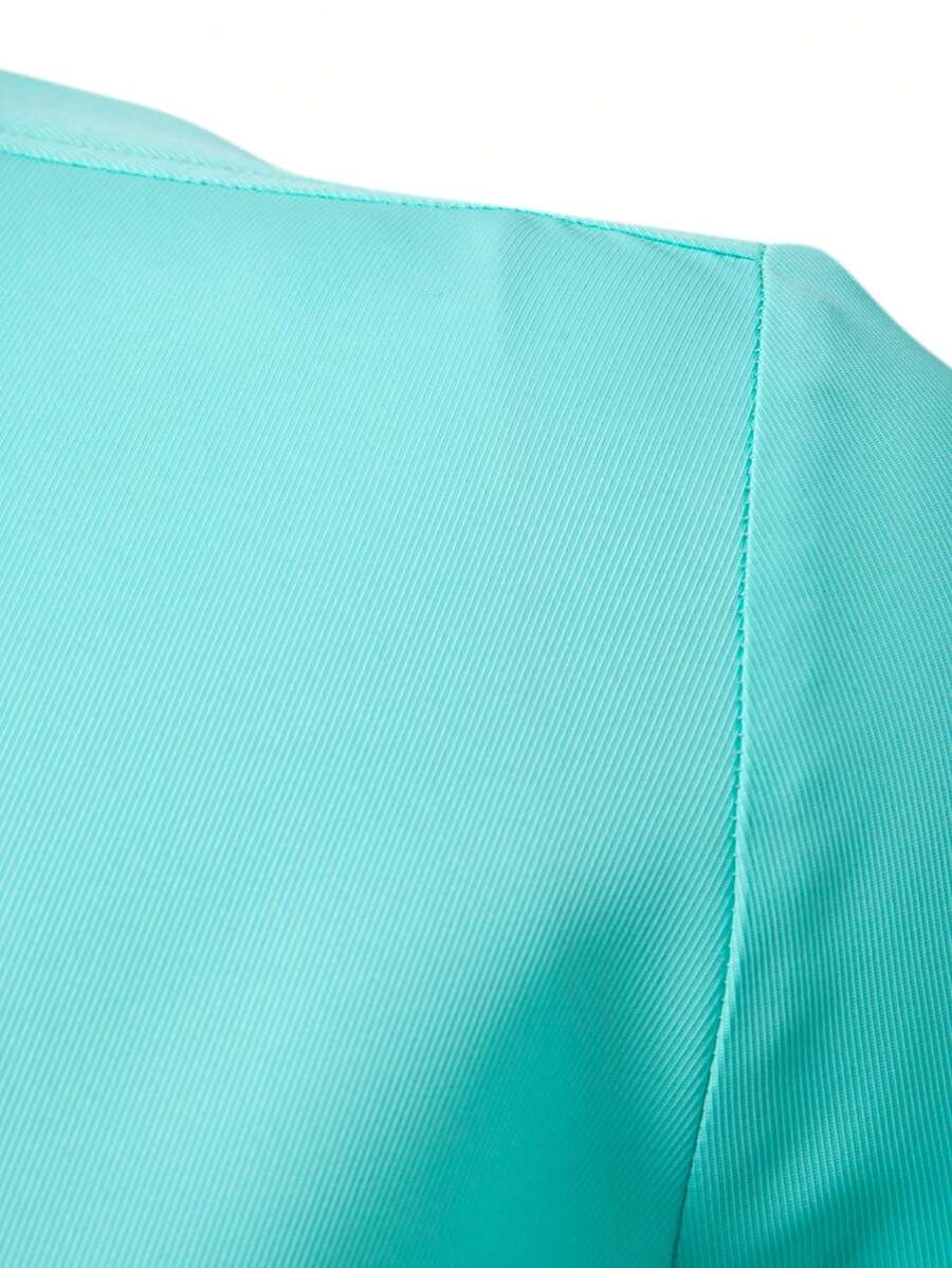 Muška košulja dugih rukava od mešavine lana sa prugama za proleće i leto