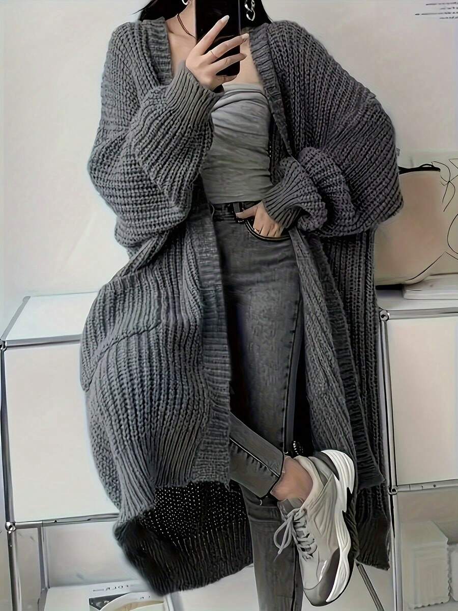 2026 elegantan ležeran pleteni kardigan-džemper