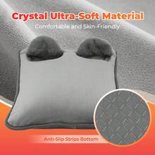 Hailicare Electric Foot Warmer Pad, Soft Plush Surface, Home Foot Warmer Pad, 4 Temperature Settings, 4 Timer Functions, Fast Heating, Suitable For Bed, Office, Under Desk And More
