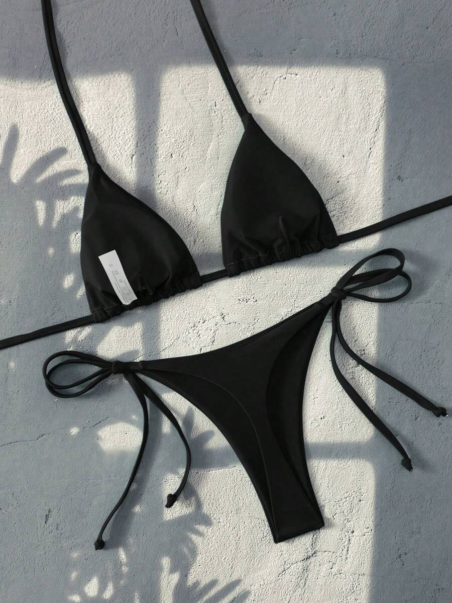 Ženski Bikini Set sa Halter Krojem i Dekoracijom od Kristala