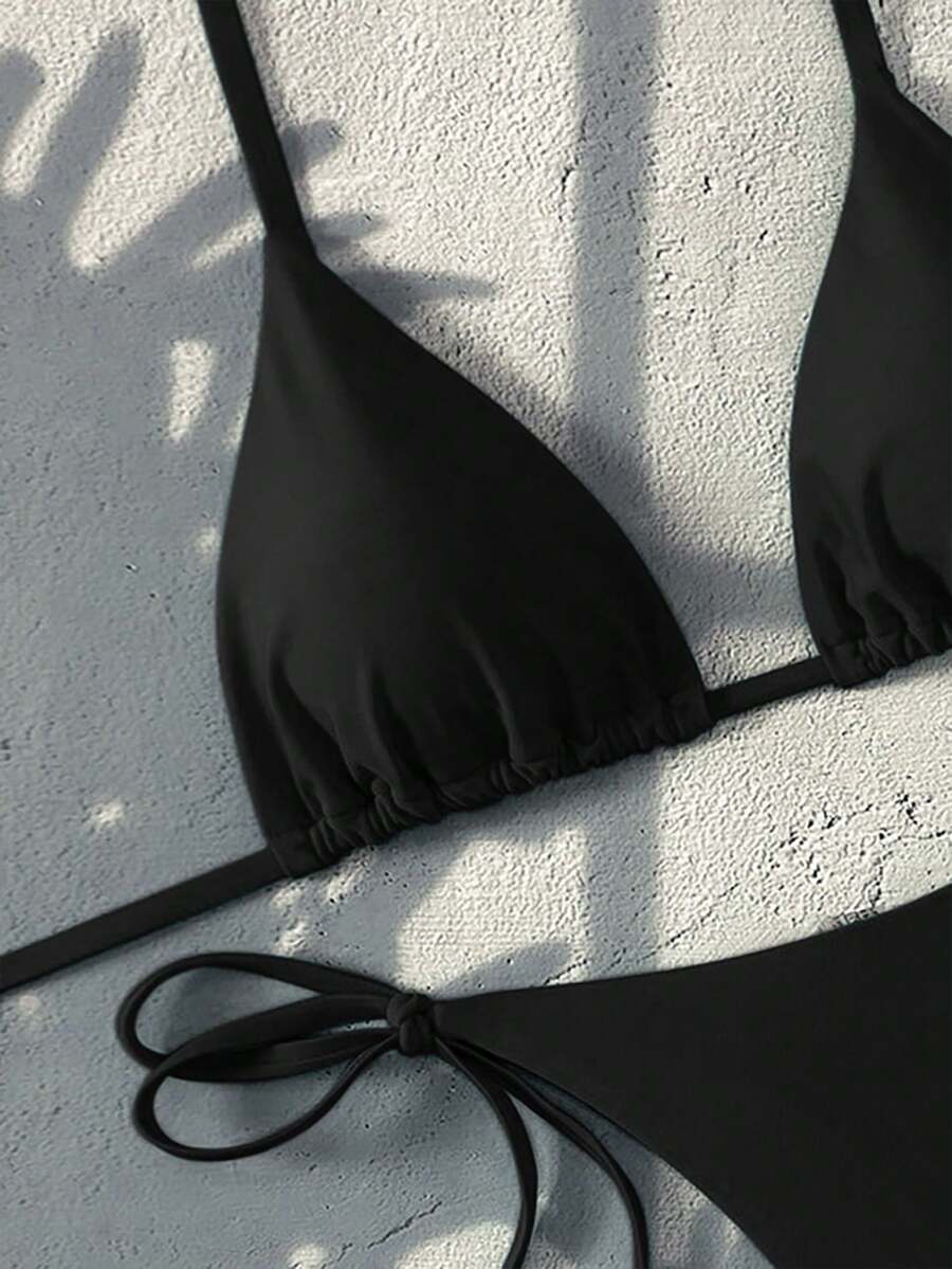 Ženski Bikini Set sa Halter Krojem i Dekoracijom od Kristala