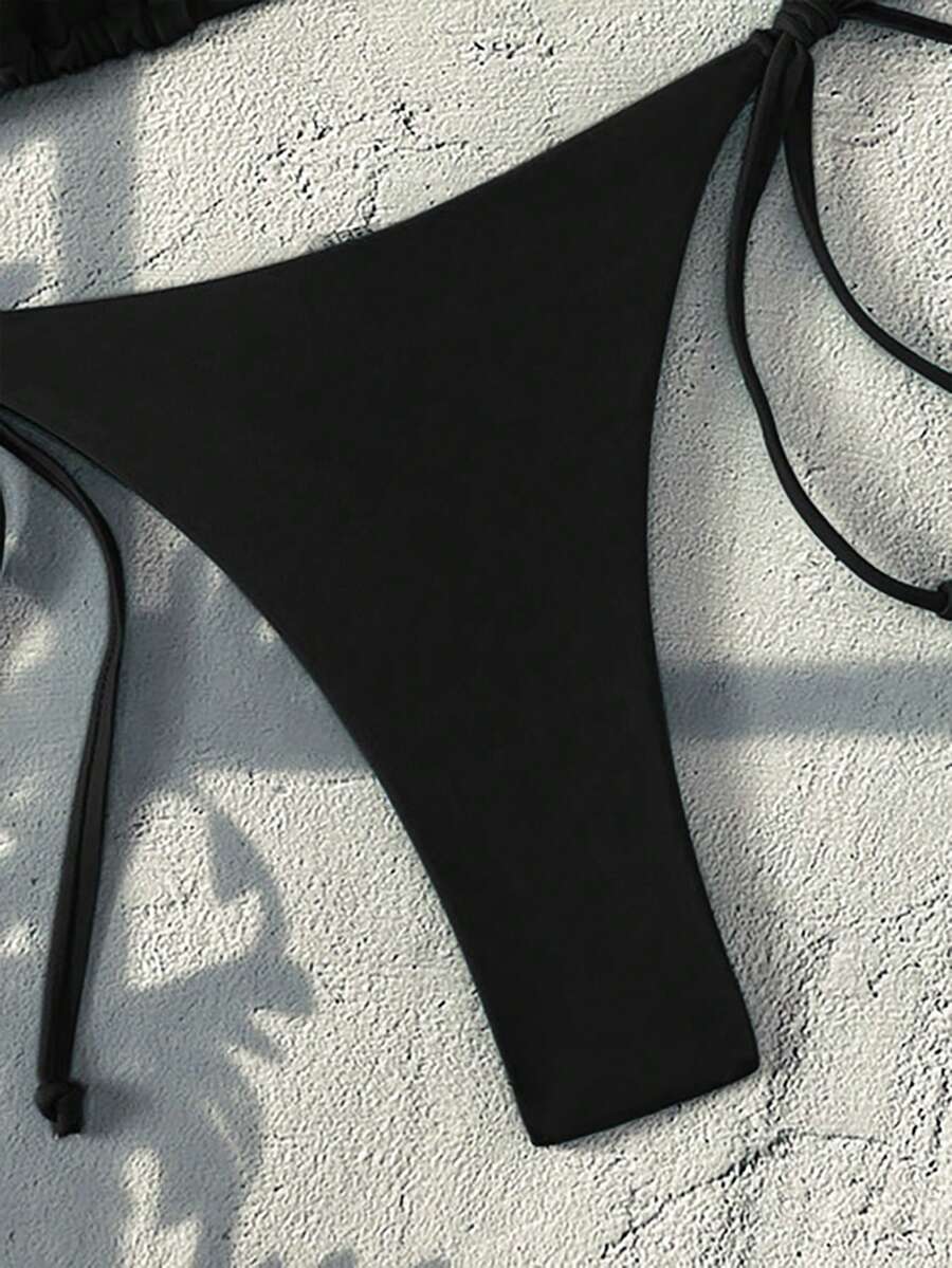 Ženski Bikini Set sa Halter Krojem i Dekoracijom od Kristala