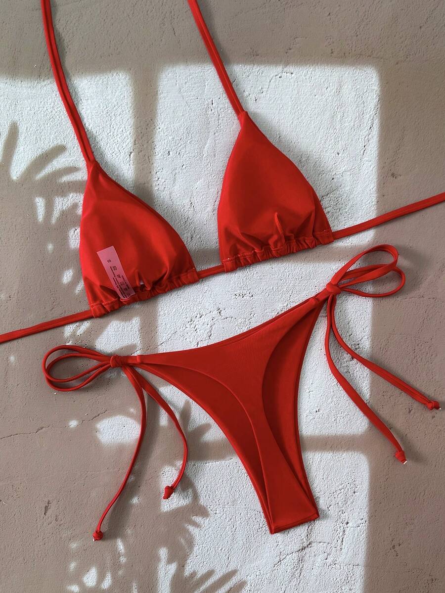 Ženski Bikini Set sa Halter Krojem i Dekoracijom od Kristala