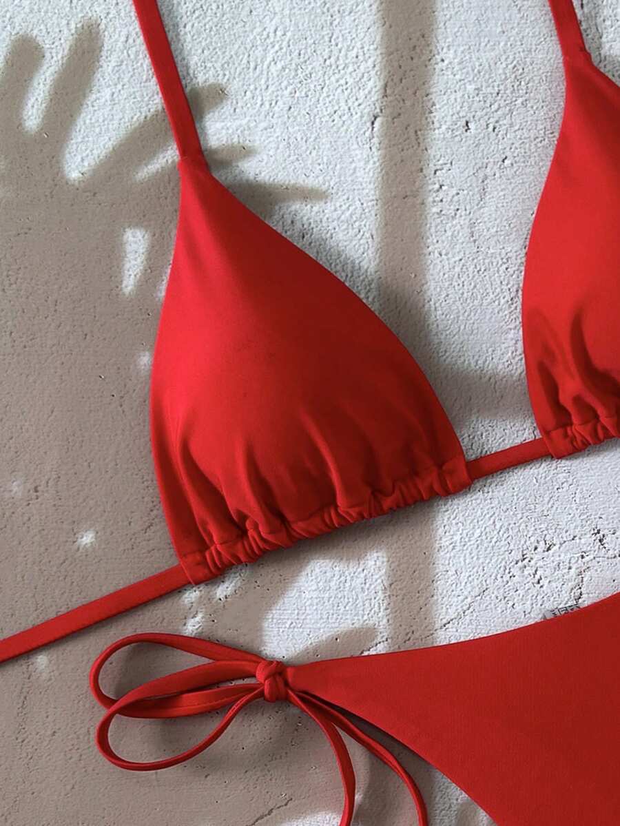 Ženski Bikini Set sa Halter Krojem i Dekoracijom od Kristala