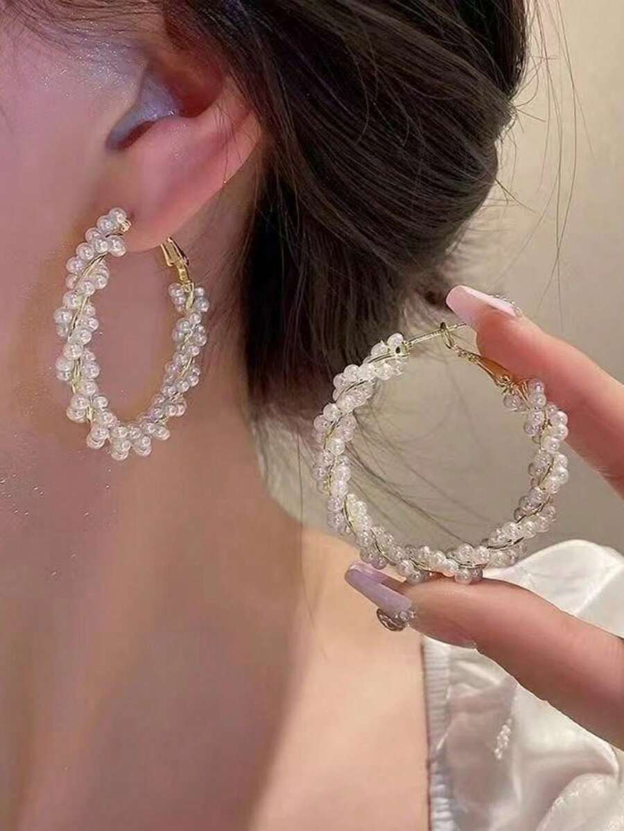 1 par kreativnih minimalističkih elegantnih modnih minđuša sa cirkonima