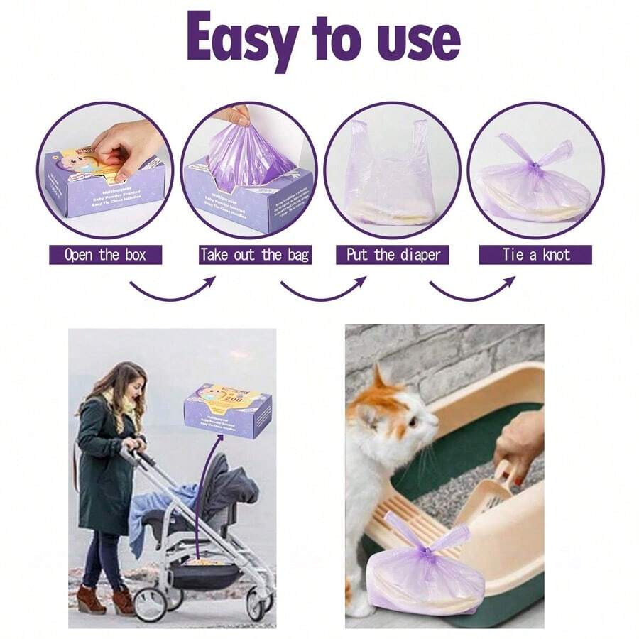[Nappy Bags] 100 kom mirisnih vrećica za odlaganje pelena